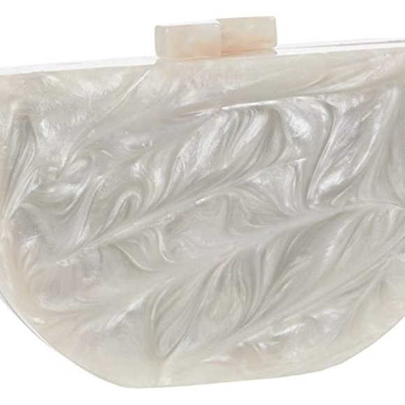 Pearl Lulu Half Moon Crossbody Clutch Bag (NWT) - Picture 4 of 4